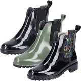 Rieker Damen P8280 Chelsea-Stiefel Schwarz