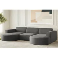 Fun Möbel Wohnlandschaft U-Form Sofa PALMA in Stoff Opera