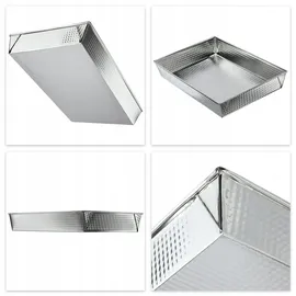Kadax rechteckige Backform, "Imperia", Kuchenbackformen, Kastenform, Wärmeverteilung, 40 cm, Silber