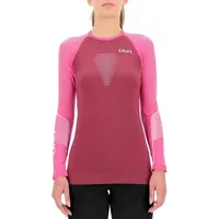 UYN Damen Marathon OW Shirt Long_sl red Plum/Grey/Magent, L/XL