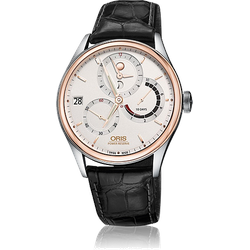 Oris Culture Artelier Kaliber 112 GMT 01 112 7726 6351-Set 1 23 72FC - silber,schwarz - 43mm