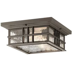 Beacon Square 2-flammige Deckenleuchte - Olde Bronze - KL-BEACON-SQUARE-F-OZ