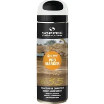 soppec Baustellenmarkierspray Pro Marker weiß 500 ml