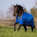 Outdoordecke WINDCHILL 100, Paddock- und Regendecke in zwei Farben, Rï¿1/2ckenlï¿1/2nge in cm:145_plus, Ausfï¿1/2hrung:grau (navy) - Grau/Navy