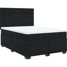 vidaXL Boxspringbett 140 x 200 cm Schwarz