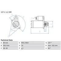 Bosch Starter 0 986 021 800