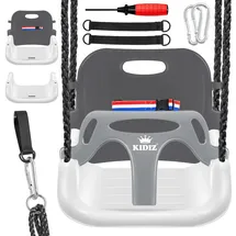 Kidiz 3 in 1 Schaukelsitz Anthrazit / Weiß