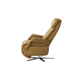 Polstermöbel Oelsa TV-Sessel Mambo Leder 82 x 112 x 88 cm Gelb elektrisch