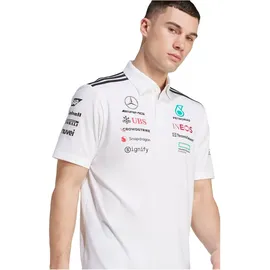 adidas Mercedes-AMG Petronas Formel 1 Team Poloshirt Herren JW0586 - white melange/black M