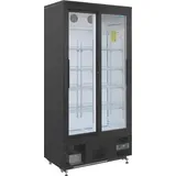 Polar Refrigeration Polar Serie G Getränkekühlschrank 490 l 2 Schiebetüren 900 mm hoch Schwarz