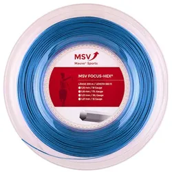 MSV Tennissaite Focus Hex (Haltbarkeit+Spin) hellblau 200m Rolle