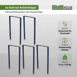 Trutzholm Fahrradständer 5 x 115 x 76 cm Flachstahl 13 mm Anthrazit