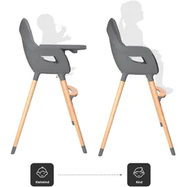 BabyGO Hochstuhl Skandi grey