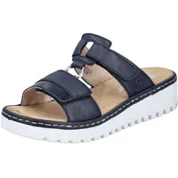 Rieker Keilpantolette Sommerschuh, Strandschuh, Keilabsatz, mit zwei Klettverschlüssen Gr.