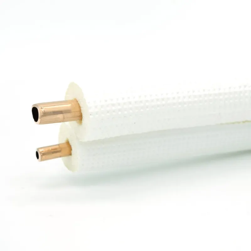 20m Isoliertes CU-Rohr, Isol. schwerentflammbar 9mm - 1/4 + 1/2