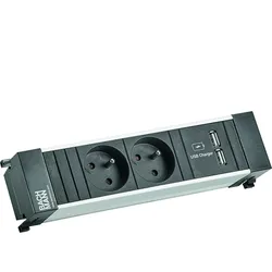 BACHMANN POWER FRAME 2xUTE 1xUSB Charge Strom 2,0m AEH
