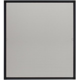 Hecht Fliegengitter Fensterbausatz COMPACT, 100x120 cm, Dunkelgrau
