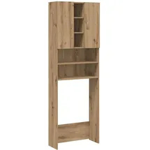 vidaXL Artisan-Eiche Waschmaschinenschrank 64 x 25,5 x 190 cm Braun Holz