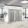 HJH Office Trennwand FLEXMIUT 2er Set Hellgrau