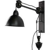 Licht-Erlebnisse Licht-Erlebnisse, Wandleuchte + Deckenleuchte, Wandlampe mit Schalter Holz Metall E14