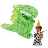 Relaxdays Dino Piñata 43 x 36 x 9 cm Grün