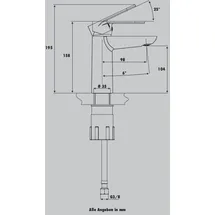 Primaster Prag Waschtischarmatur Schwarz Matt