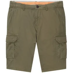 Tom Tailor Shorts Cargo-Shorts mit Reißverschluss, Knopf und aufgesetzten Taschen