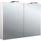 EMCO flat 2 Style LED-Lichtspiegelschrank 100cm, mit LED-Aufsatzleuchte, 2 Türen 979706304