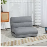 Homcom Bodenstuhl mit 6-stufig Verstellbarer Rückenlehne, Klappbar