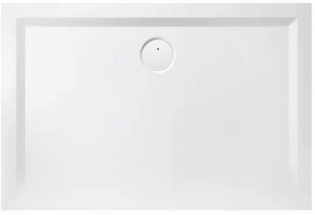 Hoesch Muna Mineralguss-Duschwanne 4165xA747 100x70x3cm, Telegrau, Material Solique