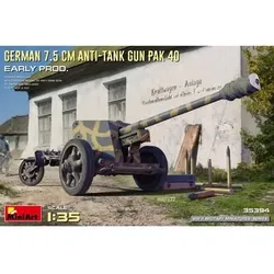 MINIART MODELS 550035394 1:35 Deutsche 7,5cm PAK 40 – frühe Produktion