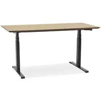 KADIMA DESIGN Schreibtisch, Beige, Holzwerkstoff, Rechteckig,Rechteckig, Kufe, 70x128x70 cm