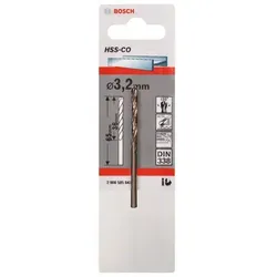 Metallbohrer HSS-Co, DIN 338, 3,2 x 36 x 65 mm, 1er-Pack