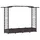 vidaXL Hochbeet mit Rankgitter und Dach 207 x 40 x 126 cm Braun