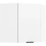 VCM Eckschrank Hängeschrank 57 x 57 x 60 cm Weiß