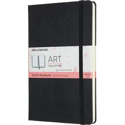 Moleskine Art Bullet Gepunktetes Notizbuch L schwarz harter Einband