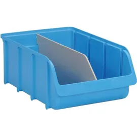 Hünersdorff Längstrennsteg für Sichtboxen PP 450 x 160 mm grau