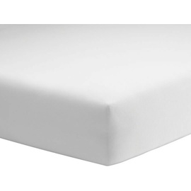 SCHLAFGUT Basic Mako-Jersey 90 x 190 - 100 x 200 cm weiß