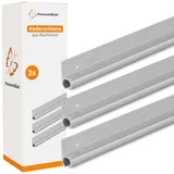 Kederschiene Alu 1M 3er Set 180 Grad Winkelprofil Ø7–9mm je 100 cm Kederleiste für Wohnwagen Markise Vorzelt und Sonnensegel mit 6 Bohrlöchern und Schrauben