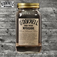O'Donnell Moonshine "HIGH PROOF" Weizenbrand, 700ml im „Mason Jars“ Glas