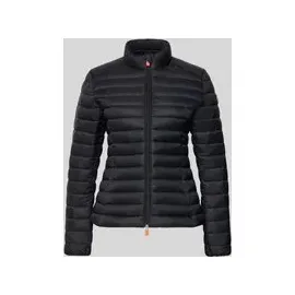 Save The Duck Slim Fit Steppjacke mit gefüttertem Stehkragen Modell Carly Black, L