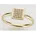 FIRETTI Goldring "Schmuck Geschenk Gold 585, Quadrat, teilw. rhodiniert, massiv" Gr.