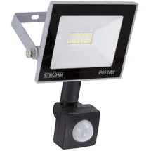 Ideus LED Scheinwerfer 10 W grau 6500 K 810 lm mit Bewegungssensor
