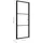 vidaXL Innentür ESG Glas und Aluminium rechts 76 x 201,5 cm schwarz