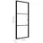 vidaXL Innentür ESG Glas und Aluminium rechts 76 x 201,5 cm schwarz
