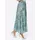 Classic Basics A-Linien-Rock Damen Floral Blau/Mint 21