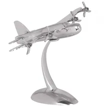 KADIMA DESIGN Deko Flugzeug Propeller aus Aluminium, 42x30 cm, elegantes Design, handgefertigt, robuste und langlebige Konstruktion