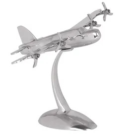KADIMA DESIGN Deko Flugzeug Propeller aus Aluminium, 42x30 cm, elegantes Design, handgefertigt, robuste und langlebige Konstruktion