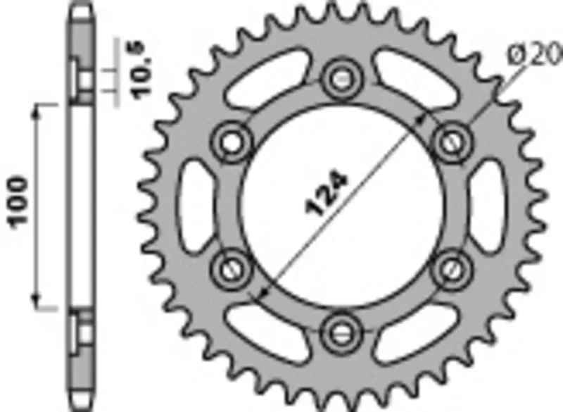 PBR Standard C45 Stahl Ritzel 1027 - 520