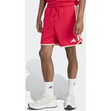 adidas Shorts ADIDAS SPORTSWEAR "STADIUM MESH", Herren, Gr. M, N-Gr, pure ruby, crystal linen, sanftes weiß, normal, gr., Obermaterial: 100% Polyester, Hosen Shorts
